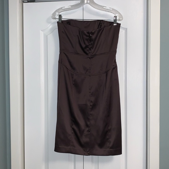 RW&CO strapless brown mini dress size 6 - Picture 6 of 11